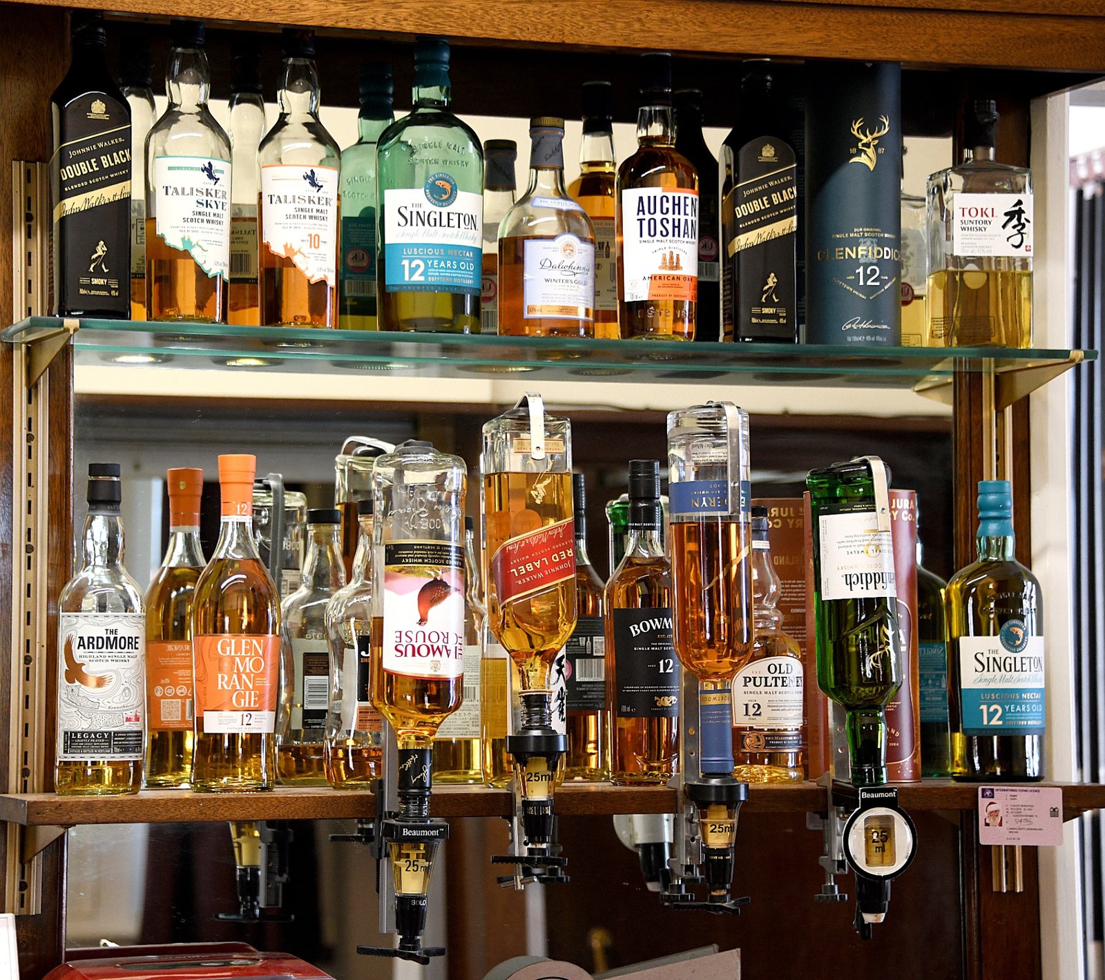 Behind the bar